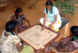 Playing Carrom